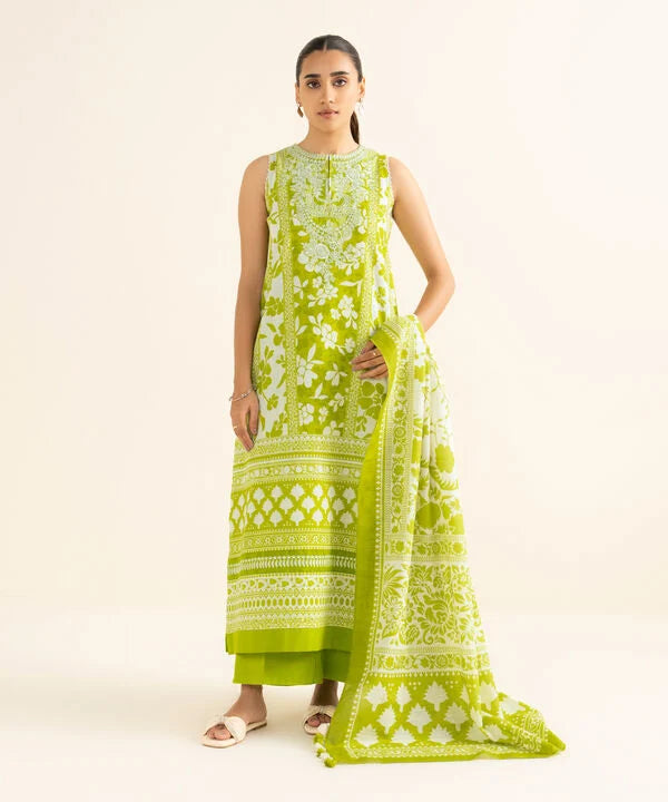 3 Piece - Embroidered Lawn Suit