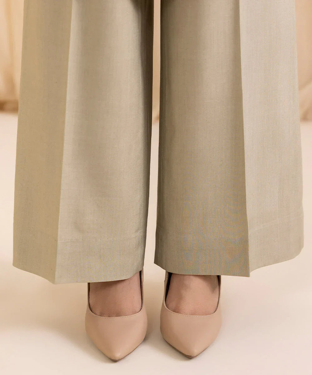 3 Piece - Embroidered Linen Suit