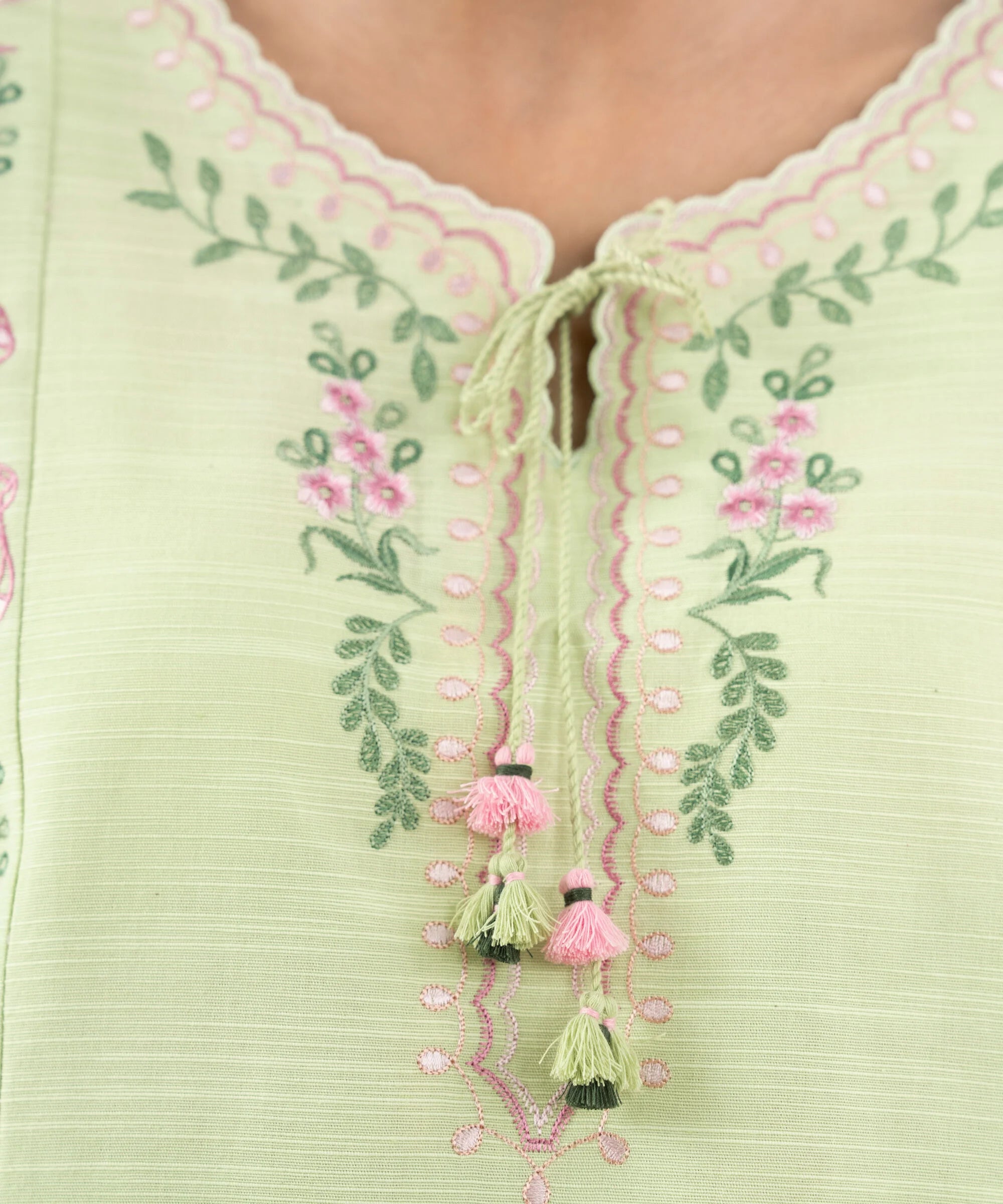 2 Piece - Embroidered Khaddar Suit