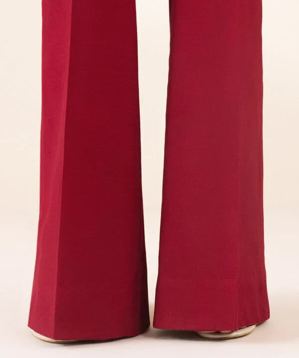 3 Piece - Embroidered Raw Silk Suit