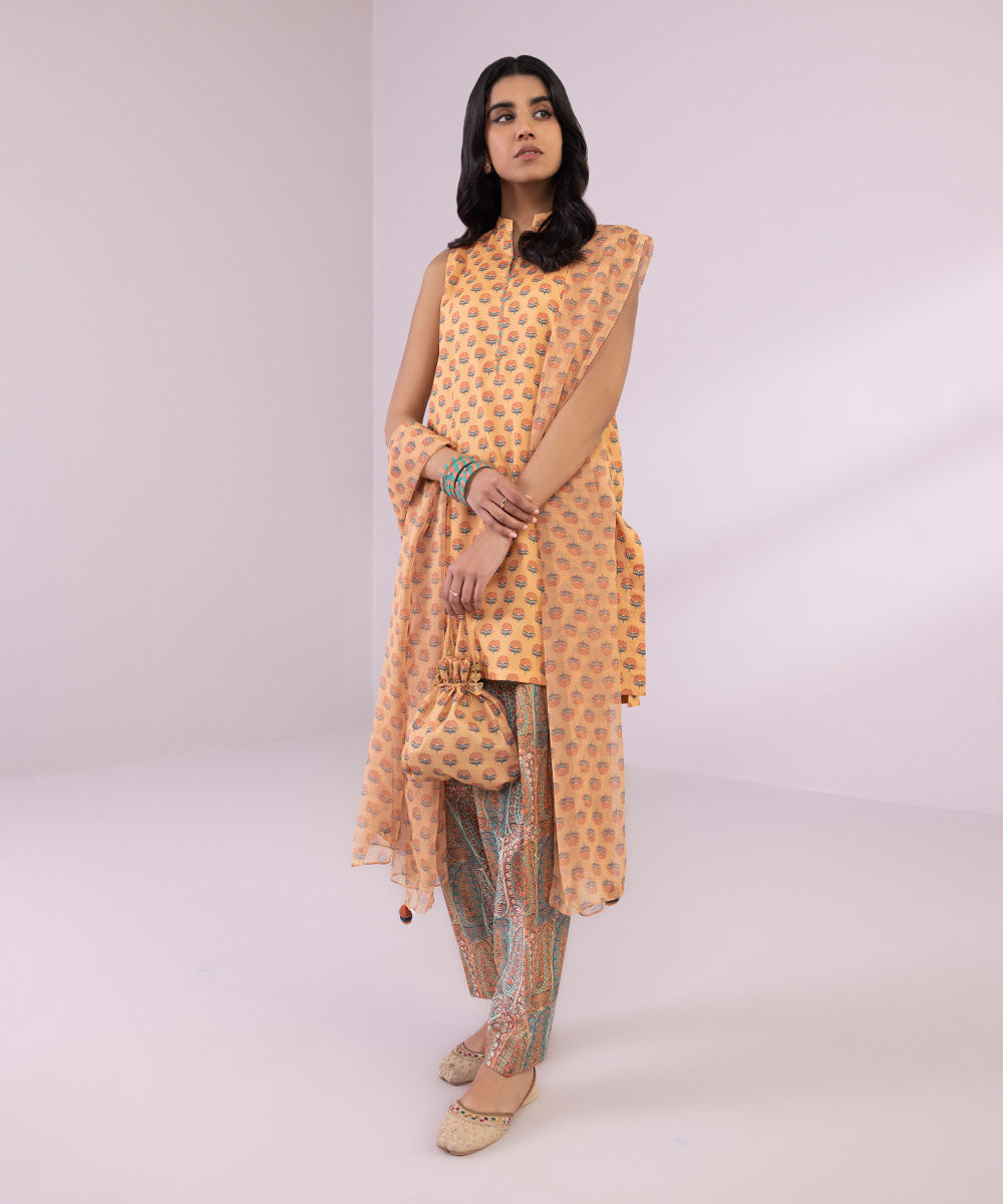 3 Piece - Printed Lawn Suit