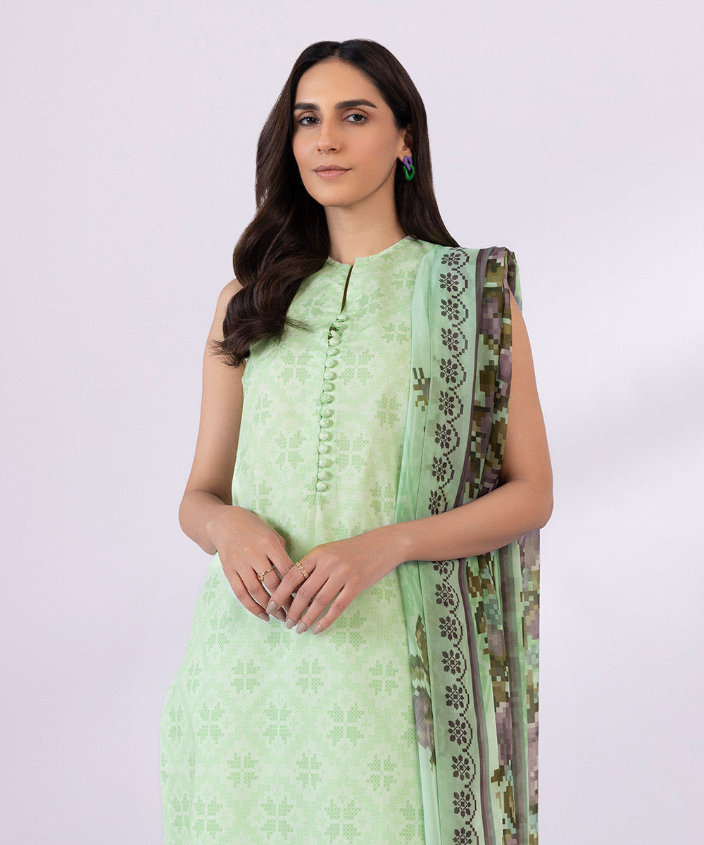 3 Piece - Printed Lawn Suit