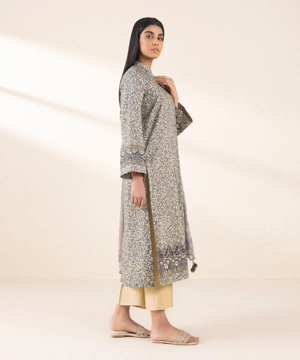 3 Piece - Embroidered Lawn Suit