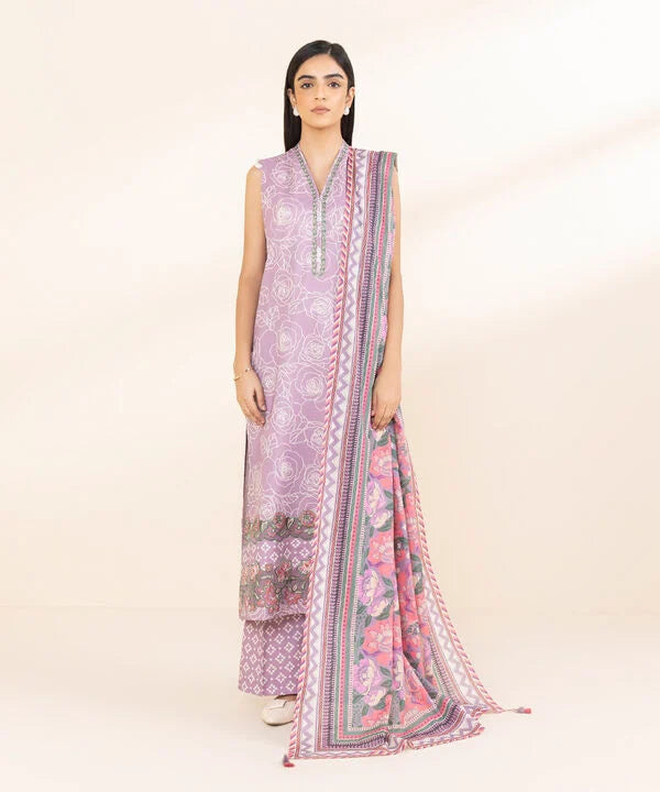 3 Piece - Embroidered Lawn Suit