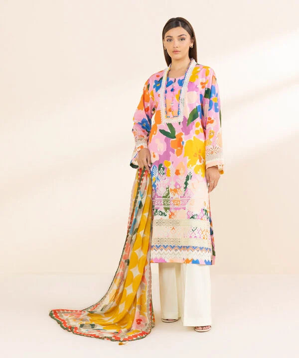 3 Piece - Embroidered Lawn Suit