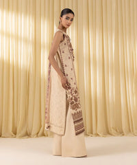 3 Piece - Embroidered Cotton Jacquard Suit
