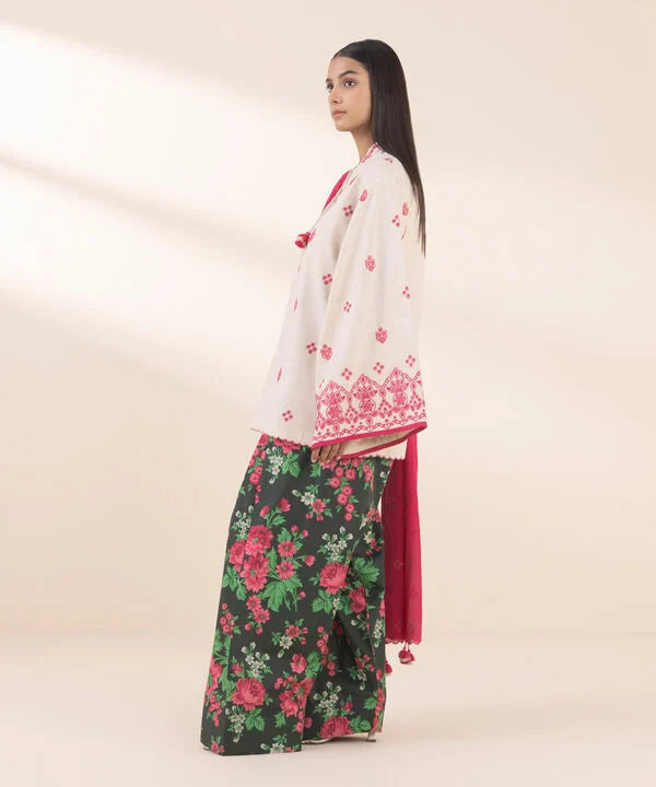 3 Piece - Embroidered Lawn Suit