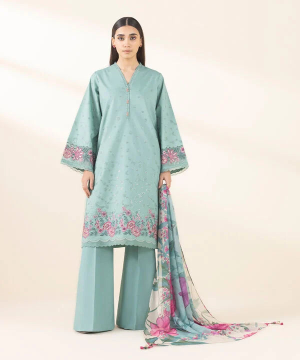 3 Piece - Embroidered Lawn Suit