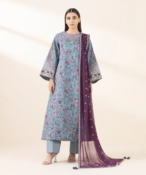 3 Piece - Embroidered Lawn Suit