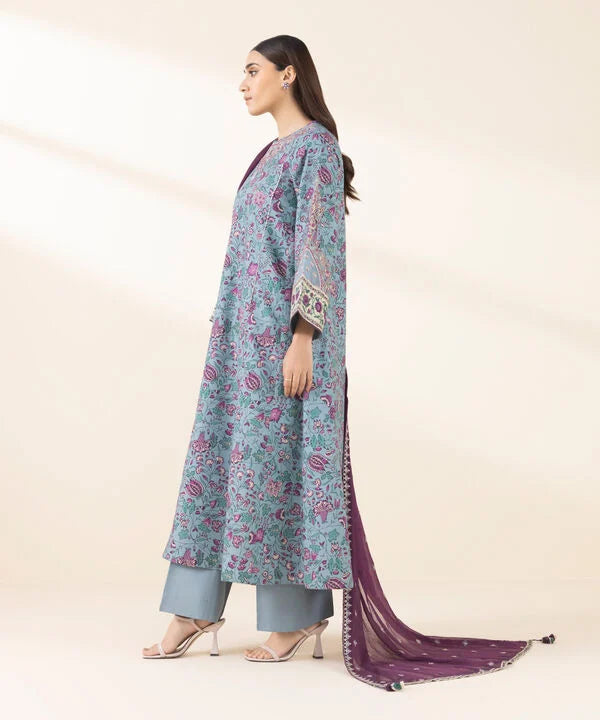 3 Piece - Embroidered Lawn Suit