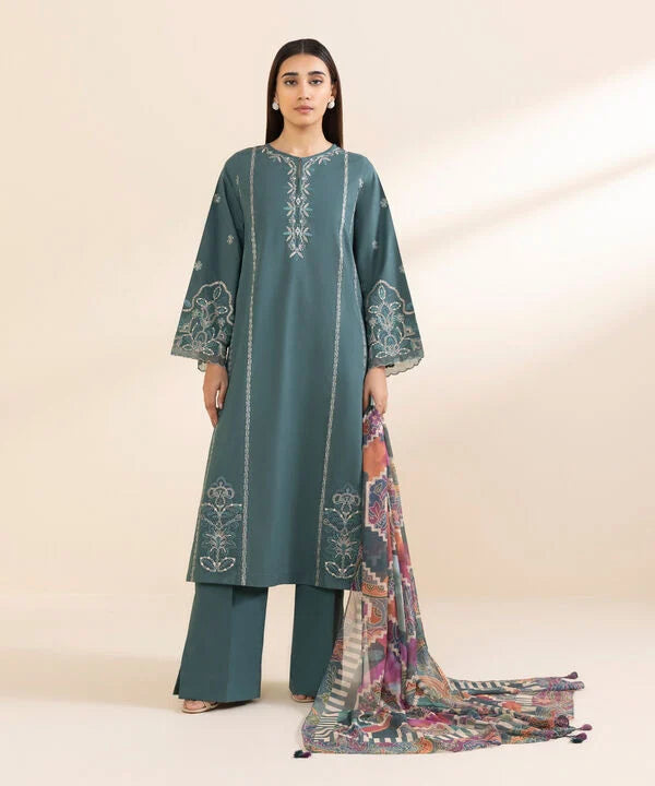 3 Piece - Embroidered Lawn Suit