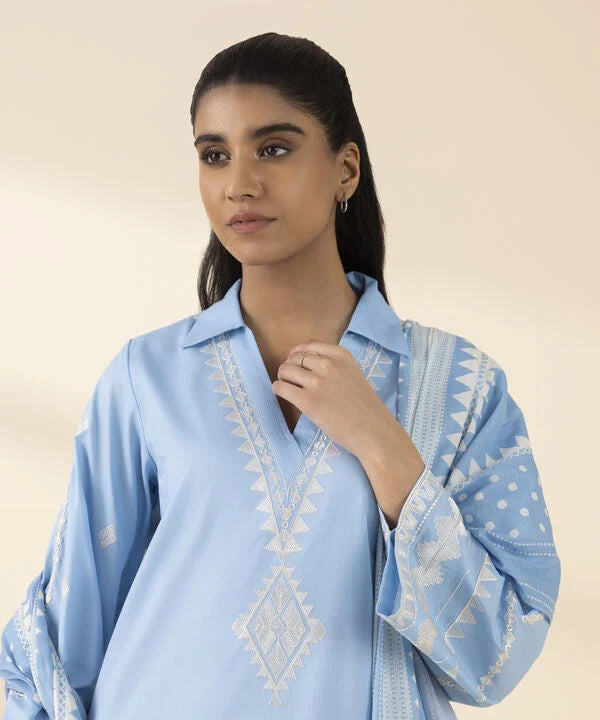 3 Piece - Embroidered Lawn Suit