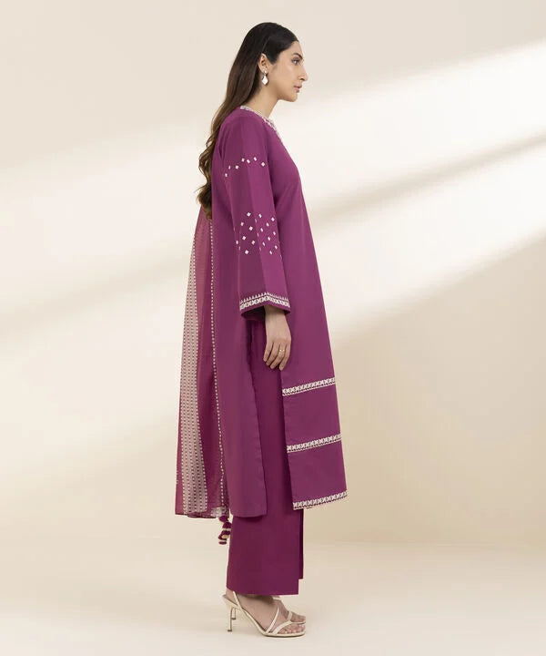 3 Piece - Embroidered Lawn Suit