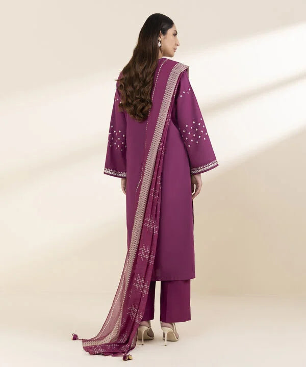 3 Piece - Embroidered Lawn Suit