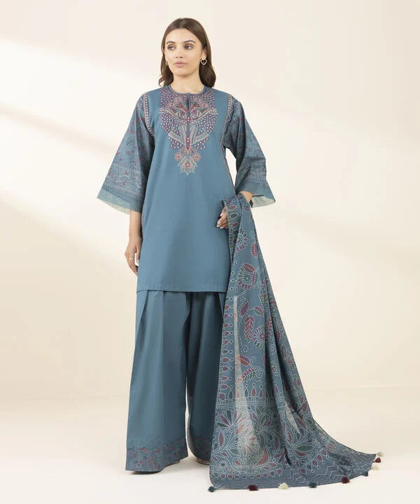 3 Piece - Embroidered Lawn Suit