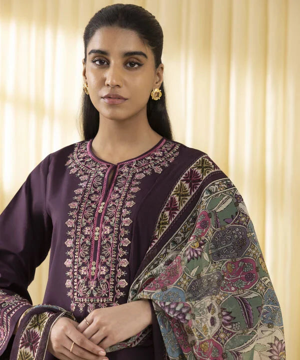 3 Piece - Embroidered Lawn Suit
