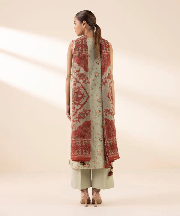 3 Piece - Embroidered Lawn Suit