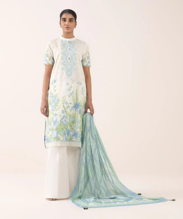 3 Piece - Embroidered Lawn Suit