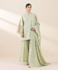 3 Piece - Embroidered Jacquard Suit