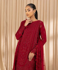 3 Piece - Embroidered Dobby Suit