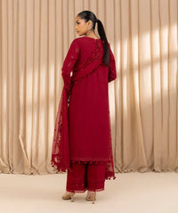 3 Piece - Embroidered Dobby Suit
