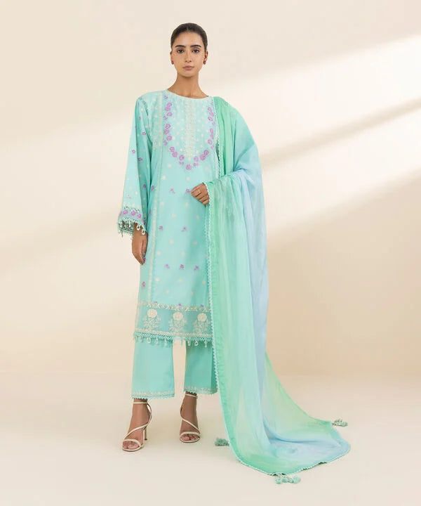 3 Piece - Embroidered Lawn Suit
