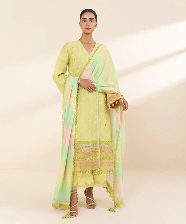3 Piece - Embroidered Lawn Suit