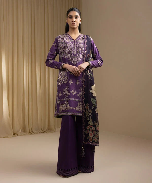 3 Piece - Embroidered Lawn Suit
