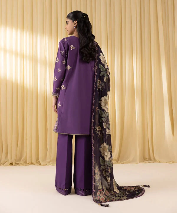 3 Piece - Embroidered Lawn Suit