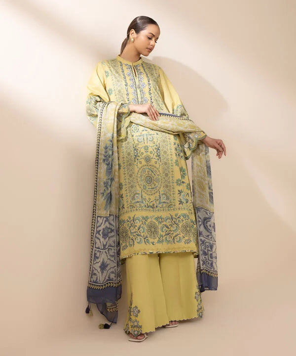 3 Piece - Embroidered Lawn Suit