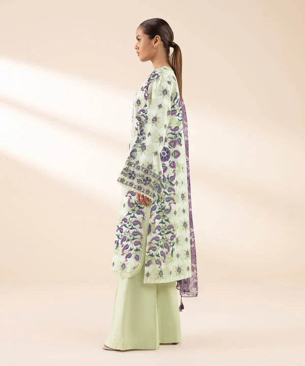 3 Piece - Embroidered Lawn Suit