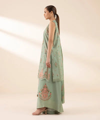 3 Piece - Embroidered Zari Lawn Suit