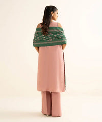 3 Piece - Embroidered Light Khaddar Suit