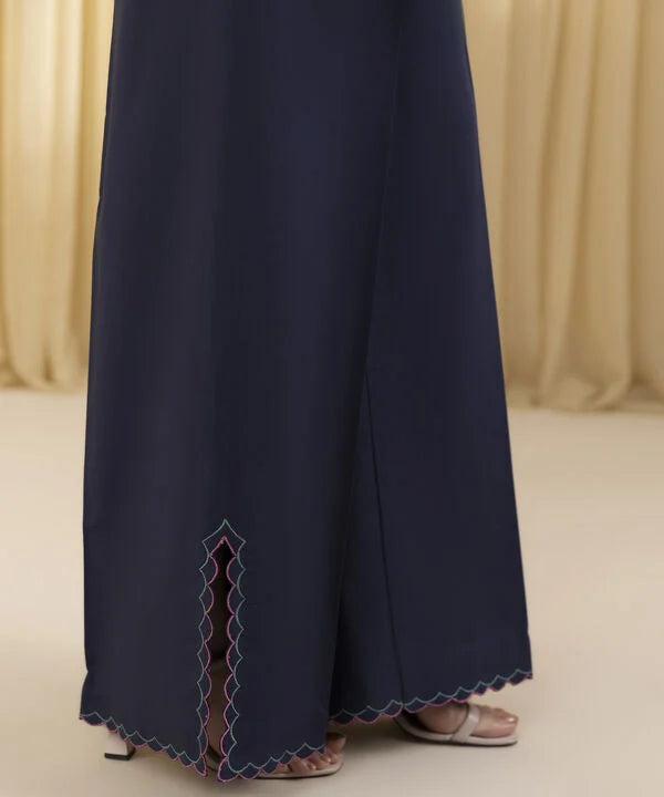 3 Piece - Embroidered Cotton Jacquard Suit