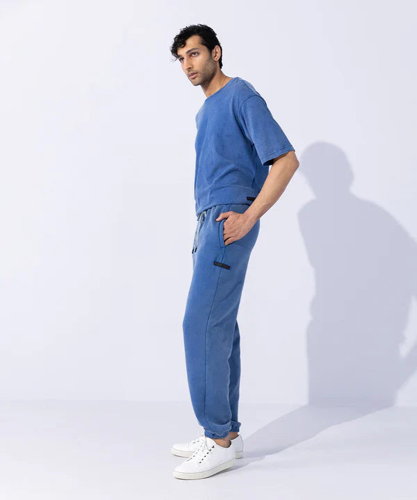 Unisex Acid Washed Jogging Trousers