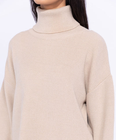 Ribbed Turtle Neck Sweater