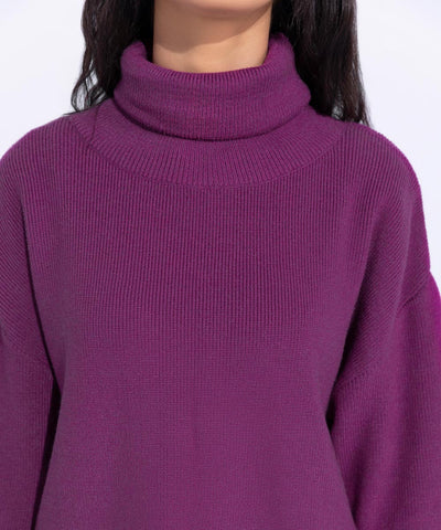 Ribbed Turtle Neck Sweater