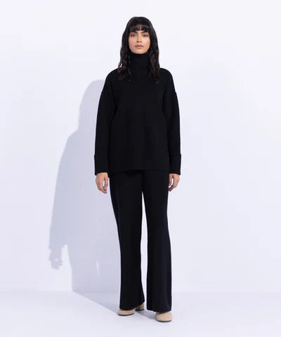 Ribbed Turtle Neck Sweater