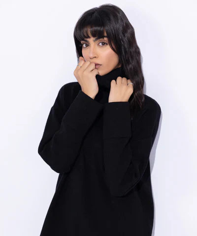 Ribbed Turtle Neck Sweater