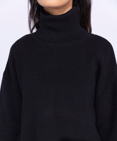 Ribbed Turtle Neck Sweater