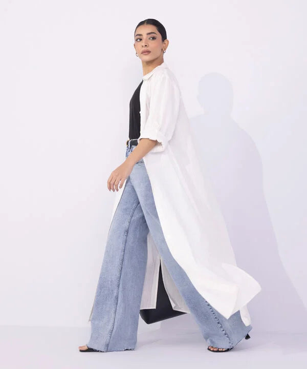 Button-Through Midi Dress