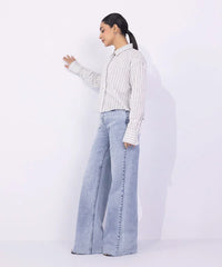 Striped Cropped Shirt