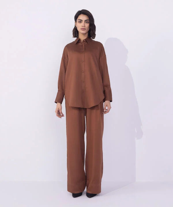 Brown Button Through Shirt