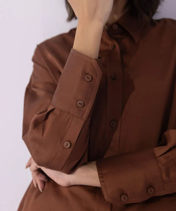 Brown Button Through Shirt