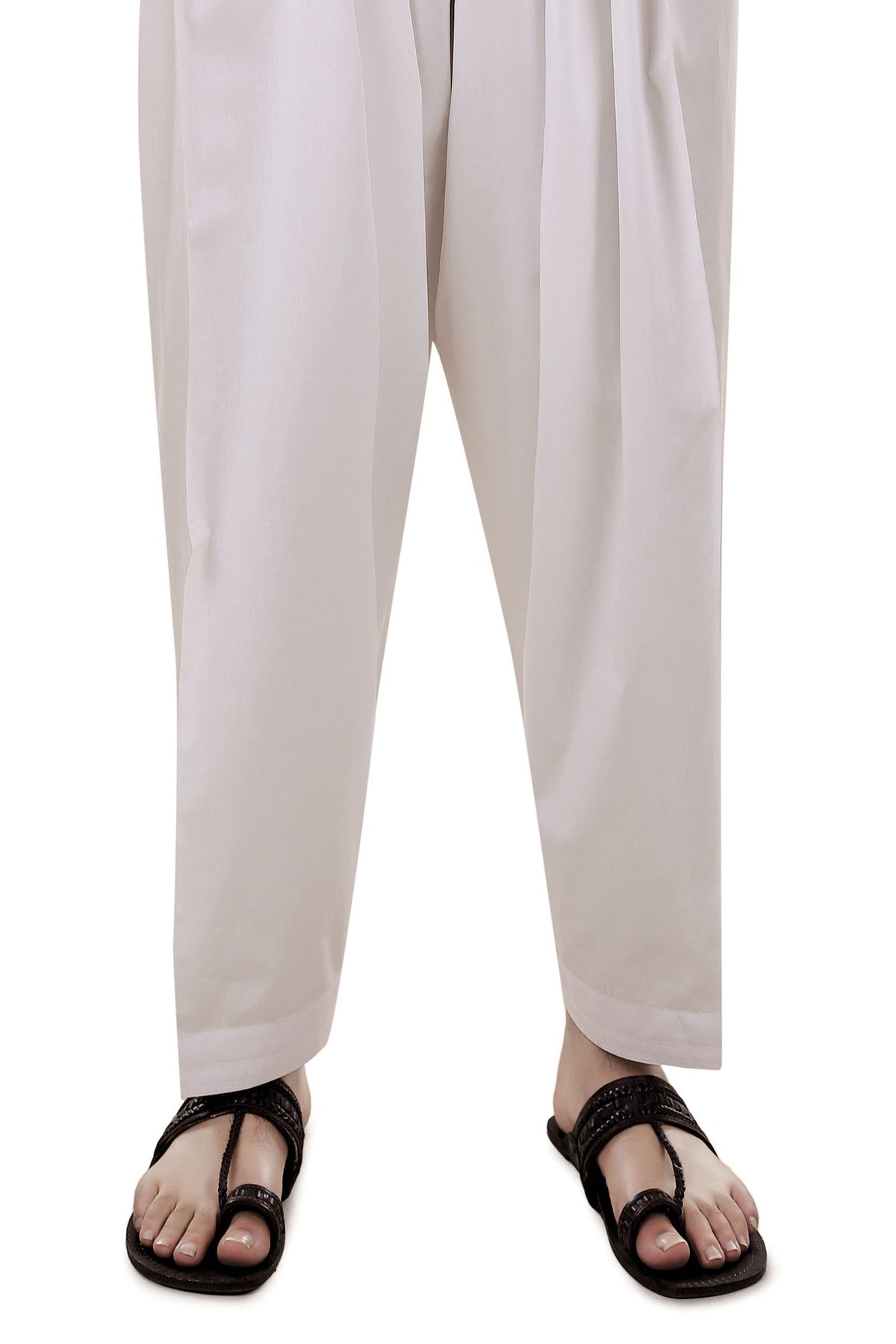 Off White Cotton Shalwar